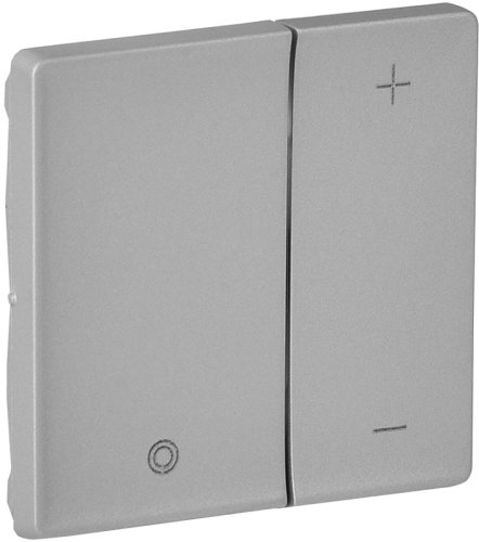 Лицевая панель Legrand Valena Life для светорегулятора нажимного алюминий картинка